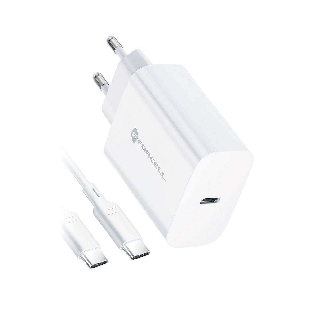 Universal Forcell Kabel Micro USB-C+USB-C Adapter 25W