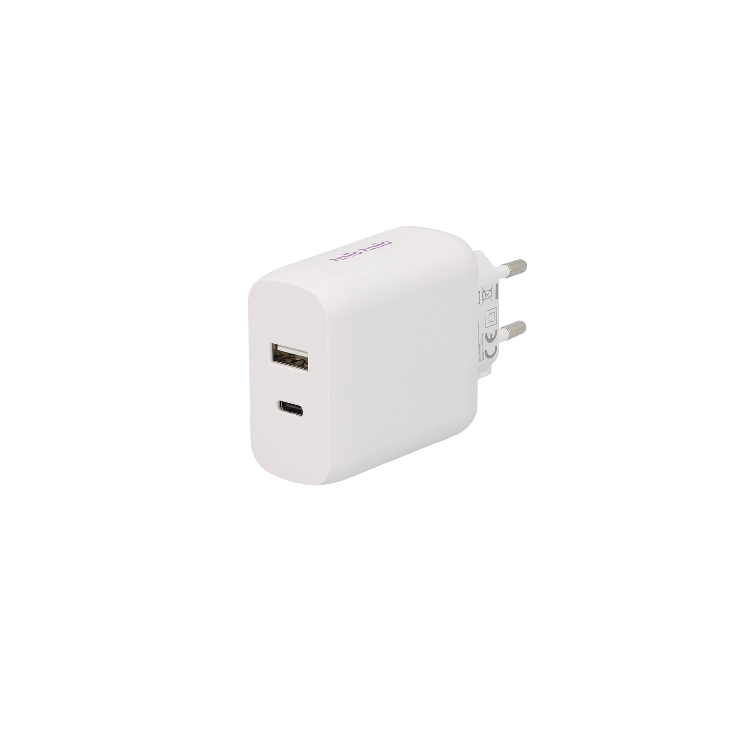 hallohallo Universal Reiselader Dual USB-A und USB-C 3A 45W