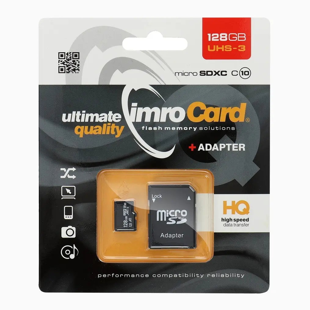 IMRO microSD 128GB UHS-3 inkl. Adapter