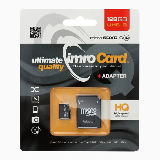 IMRO microSD 128GB UHS-3 inkl. Adapter
