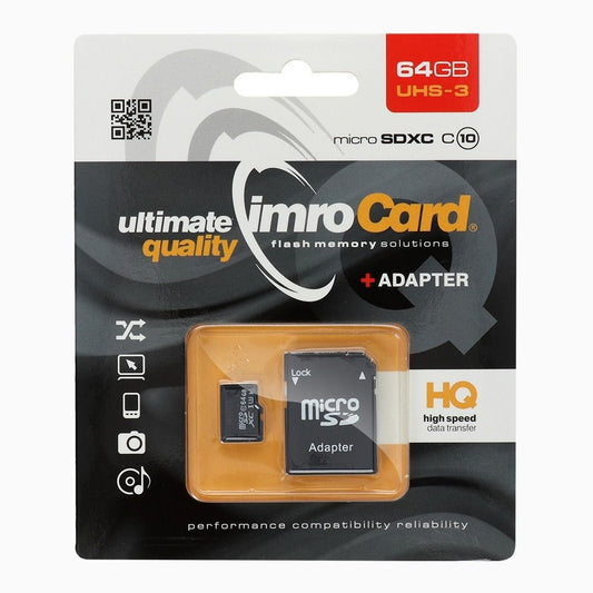 IMRO microSD 64GB UHS-III inkl. Adapter