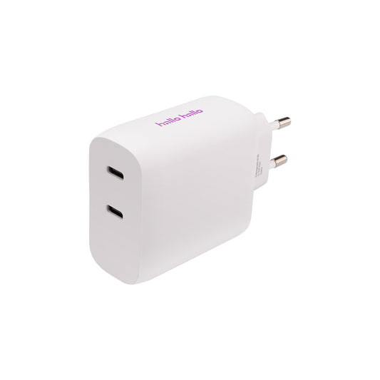 hallo hallo Universal Reiselader Dual USB-C 3A 45W